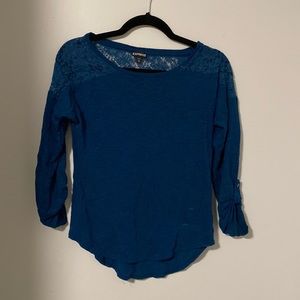 Long sleeve lace t shirt